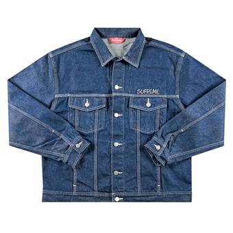 Buy Supreme x Smurfs Denim Trucker Jacket 'Blue' - FW20J41 