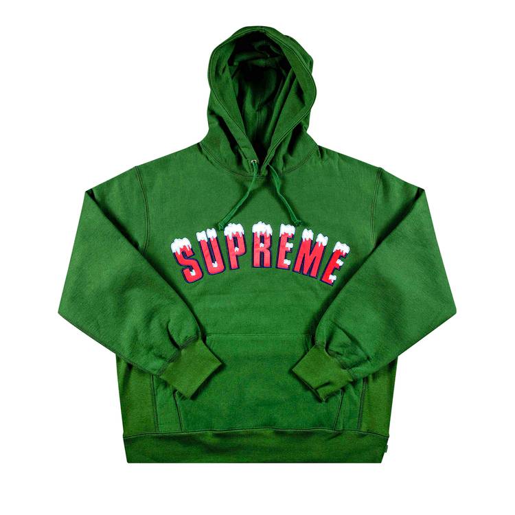 Buy Supreme Icy Arc Hooded Sweatshirt 'Green' - FW20SW77