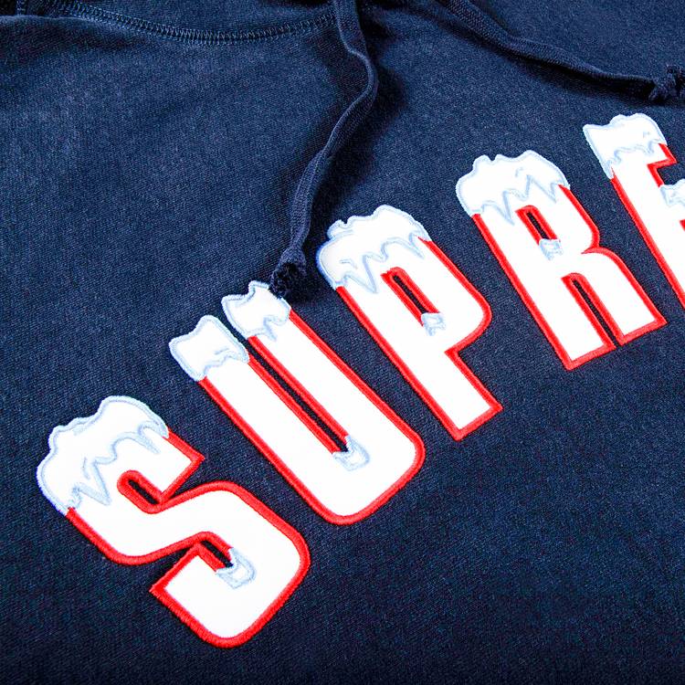 Buy Supreme Icy Arc Hooded Sweatshirt 'Navy' - FW20SW77 NAVY | GOAT