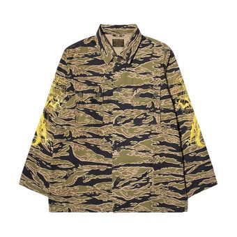 Buy Wacko Maria Tim Lehi Tiger Camo Army Type-1 Overshirt 'Olive