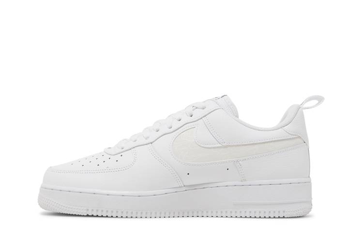 *NIKE Air Force 1 '07 LV8 White Reflective Swoosh size 13 - FB8971-100 No  Lid