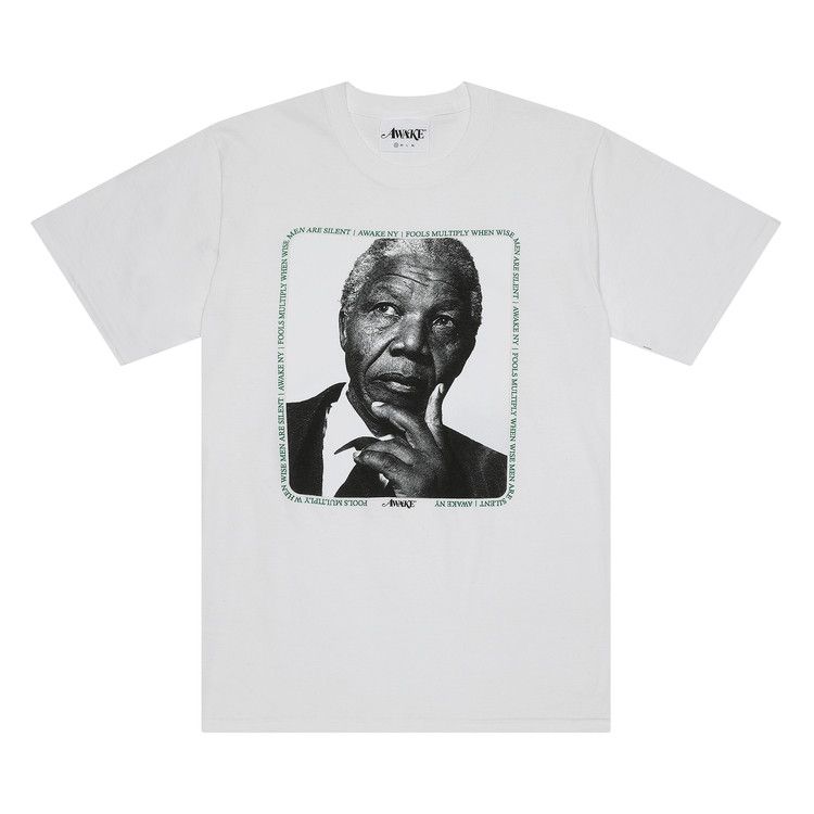 Buy Awake NY Mandela T-Shirt 'White' - AWK S20 TS002 WHIT | GOAT
