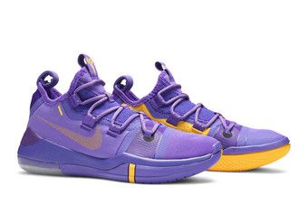 Kobe ad store yellow and purple