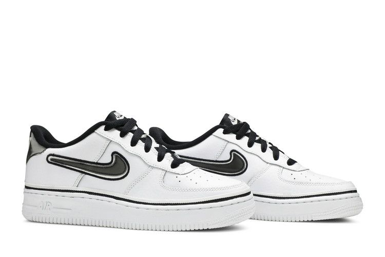 Nike Air Force 1 Low NBA White Black (GS) Kids' - AR0734-100 - US