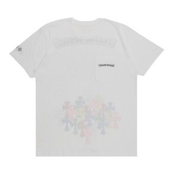 品薄商品!【CHROME HEARTS】Floral Cross T-shirt Chrome Hearts Floral Cross T-shirt Black Men's - US