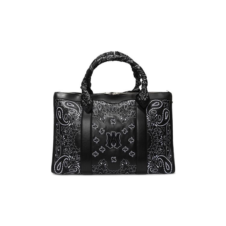 AMIRI bandanna weekener bag アミリ　バンダナバッグ AMIRI Black Bandana Weekender Bag Amiri