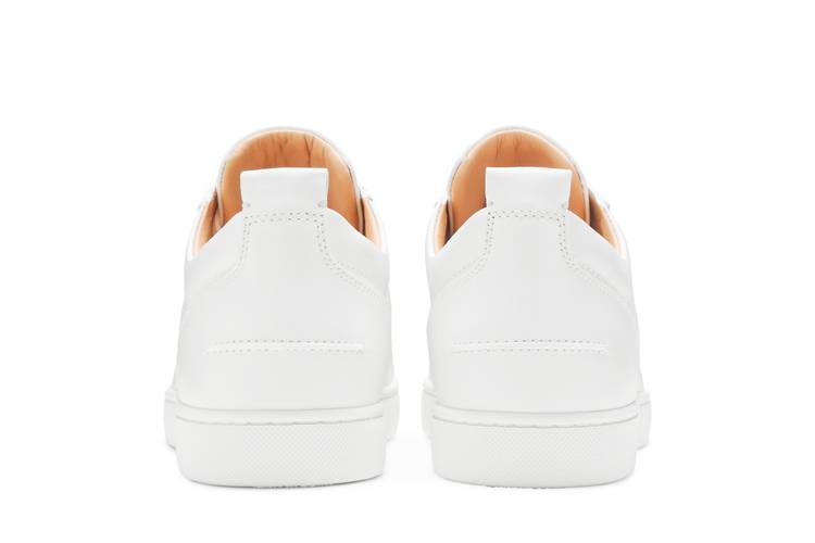 Christian Louboutin Louis Junior Spike Leather Low Top White – The