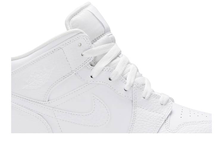 Air Jordan 1 Mid 'Triple White' GS - DoorstepDrip