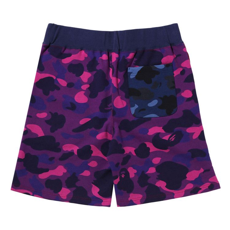 Bape Crazy Camo Shark Sweat Shorts 'red'