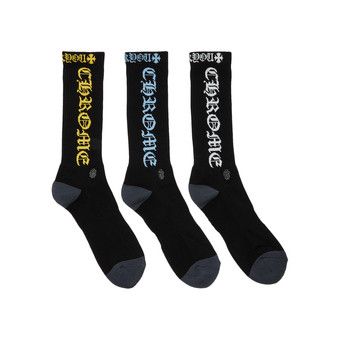 CHROME HEARTS socks３点SET。 Chrome Hearts Socks (3 Packs) Multicolor Price in India | Culture