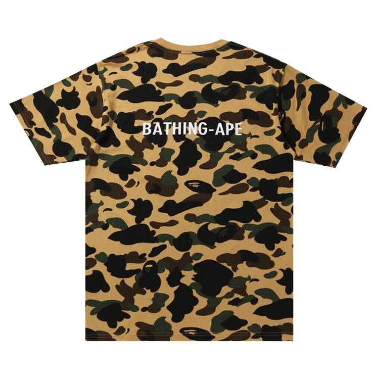 Buy BAPE 1st Camo By A Bathing Ape Tee 'Yellow' - 1I80 109 006