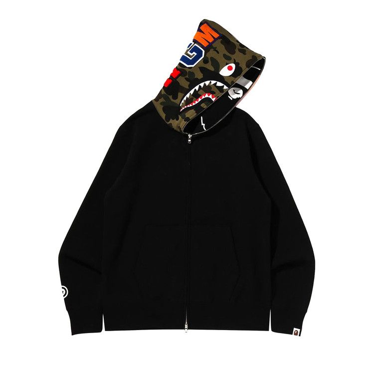 Bape Crazy Face Full Zip Hoodie 'black'