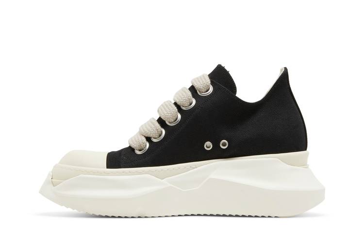 Rick Owens DRKSHDW Fogachine Cotton Denim Megalace Abstract Low 'Black Milk'