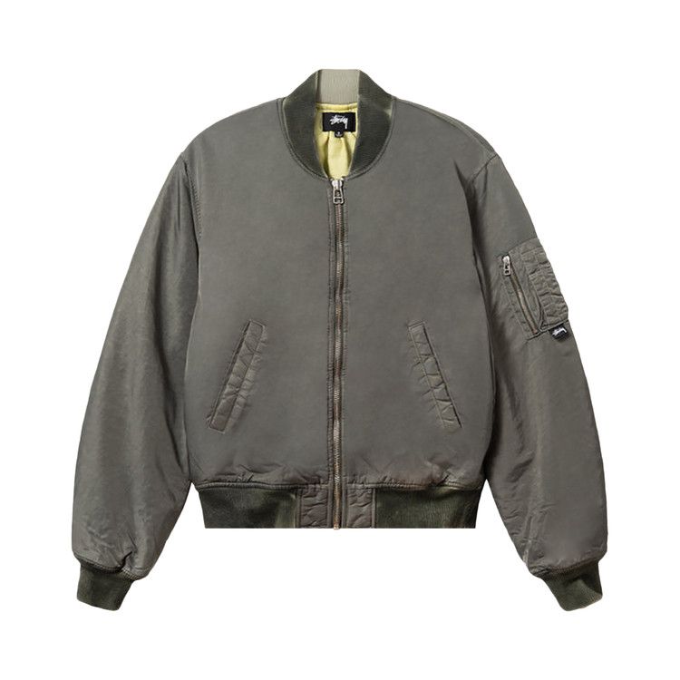 Stussy Dyed Nylon Bomber 'Olive'