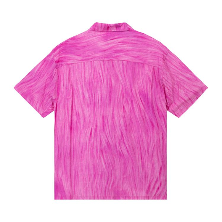 Stussy Fur Print Shirt 'pink'