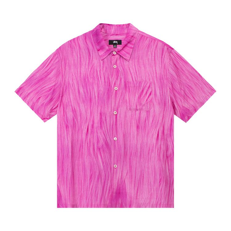 Stussy Fur Print Shirt 'pink'