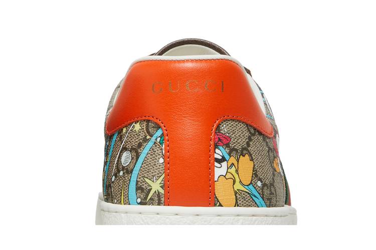RARE Gucci Ace x Disney Huey Dewey Louie GG Logo Sneaker Shoes 37.5 7.5