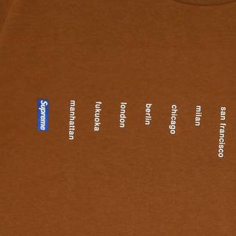 Buy Supreme Location Tee 'Light Brown' - SS23T29 LIGHT BROWN