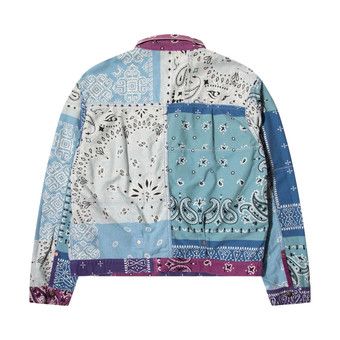 Buy Kapital Flannel Reversible Bandana 1st Jacket 'Purple