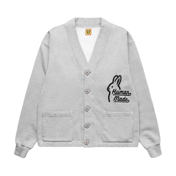 Buy Human Made Sweatshirt Cardigan 'Grey' - HM24CS018 GREY | GOAT