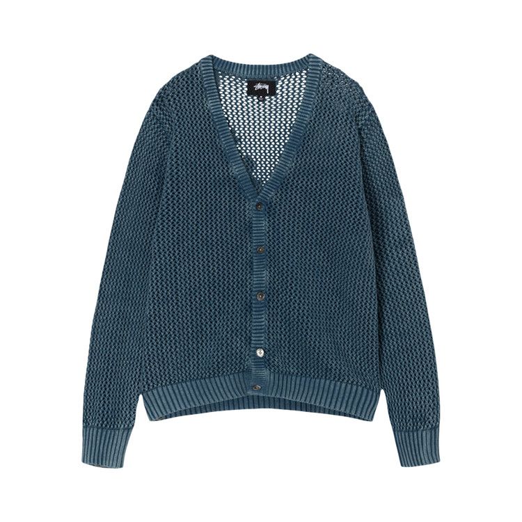 Buy Stussy Loose Gauge Cardigan 'Blue' - 117164 BLUE | GOAT