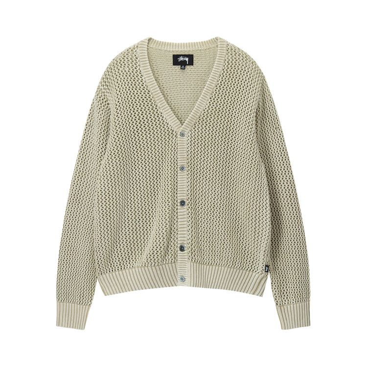 STUSSY LOOSE GAUGE CARDIGAN 青 L STUSSY Loose Gauge Cardigan - Blue | THEROOM
