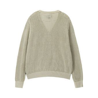 トップス Stussy 23ss Loose Gauge Cardigan natural 1141656_02.jpg.jpeg