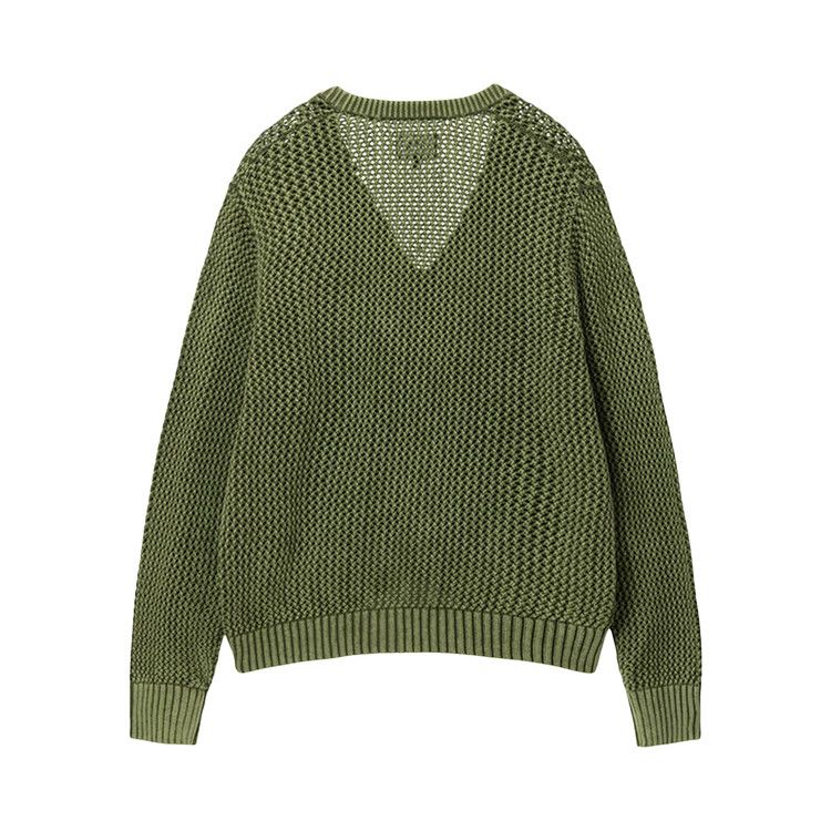 Buy Stussy Loose Gauge Cardigan 'Olive' - 117164 OLIV | GOAT