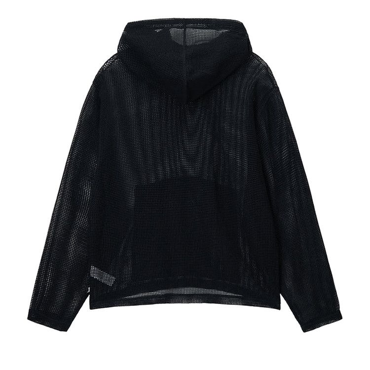 Stussy Cotton Mesh Hoodie Black