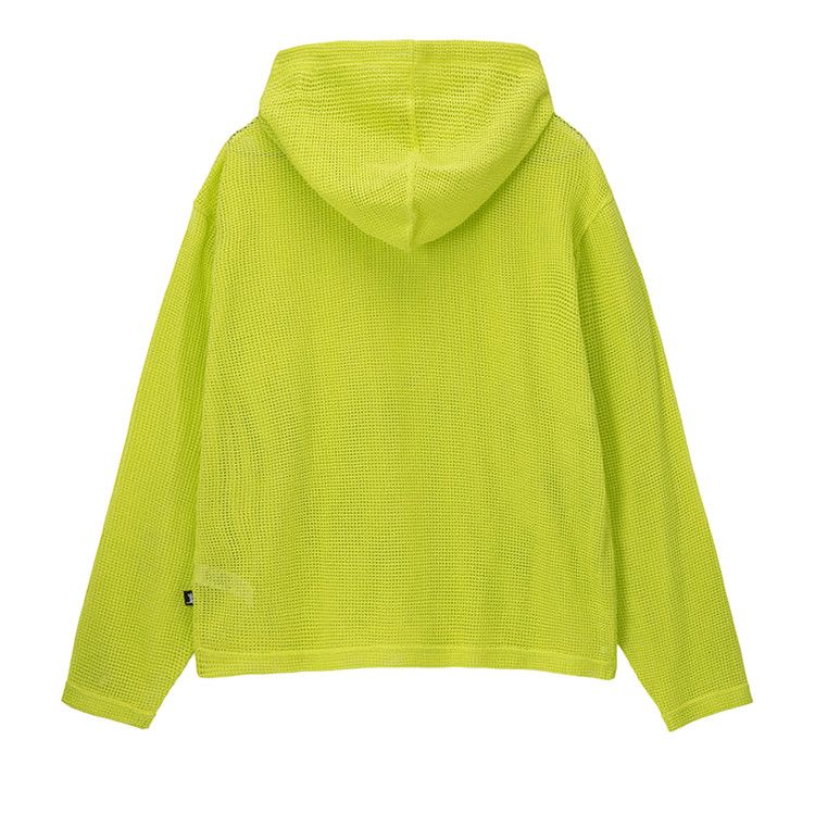 Stussy Cotton Mesh Hoodie Lime