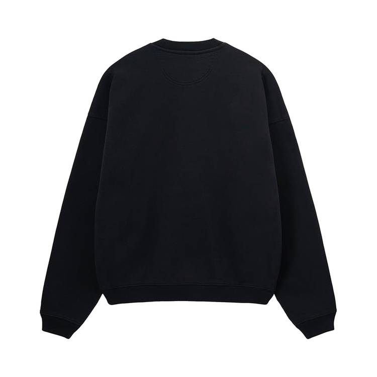 Buy Stussy Relaxed Oversized Crew 'Black' - 118517 BLAC | GOAT