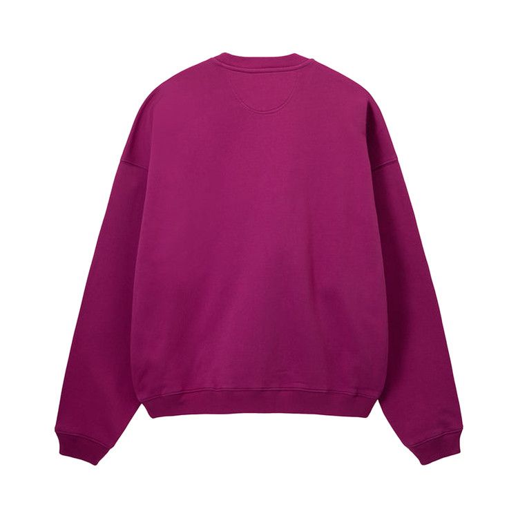 Stussy Relaxed Oversized Crew Magenta