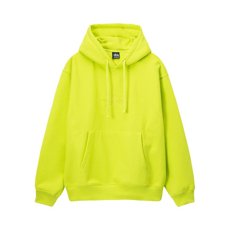 Stussy Stock Logo Applique Hoodie 'keylime'