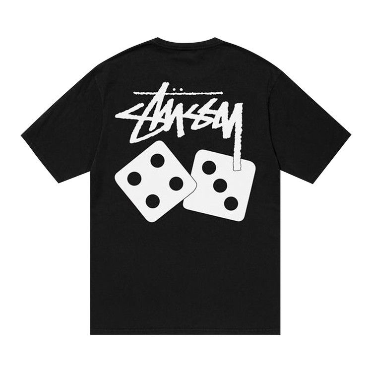 Buy Stussy Dice Pigment Dyed Tee 'Black' - 1904883 BLAC | GOAT