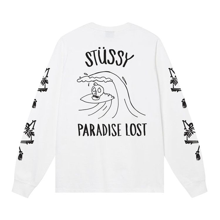 Buy Stussy Paradise Lost Long-Sleeve Tee 'White' - 1994886 WHIT | GOAT