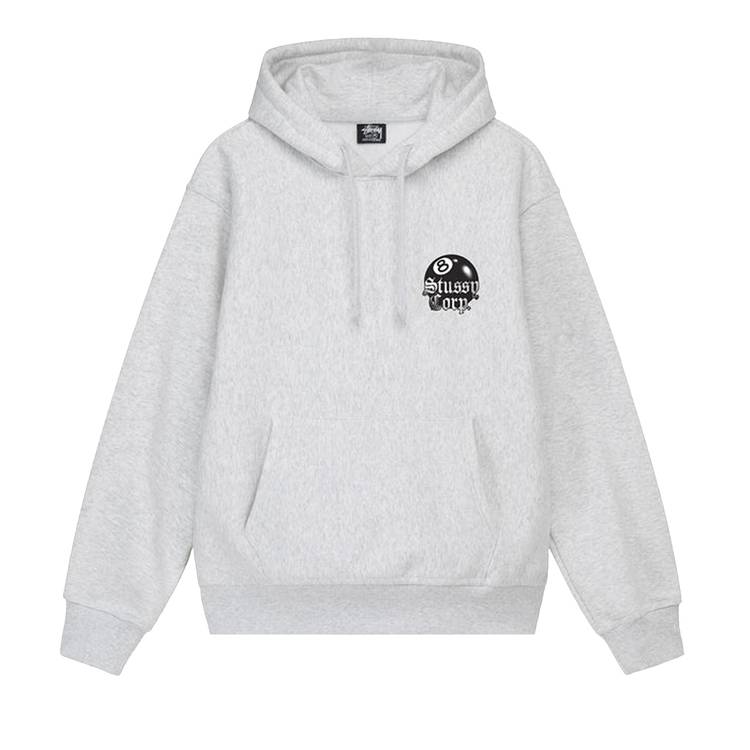 Buy Stussy 8 Ball Corp. Hoodie 'Ash Heather' - 1924868 ASH 