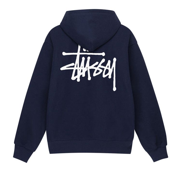Stussy Basic Hoodie 'navy'