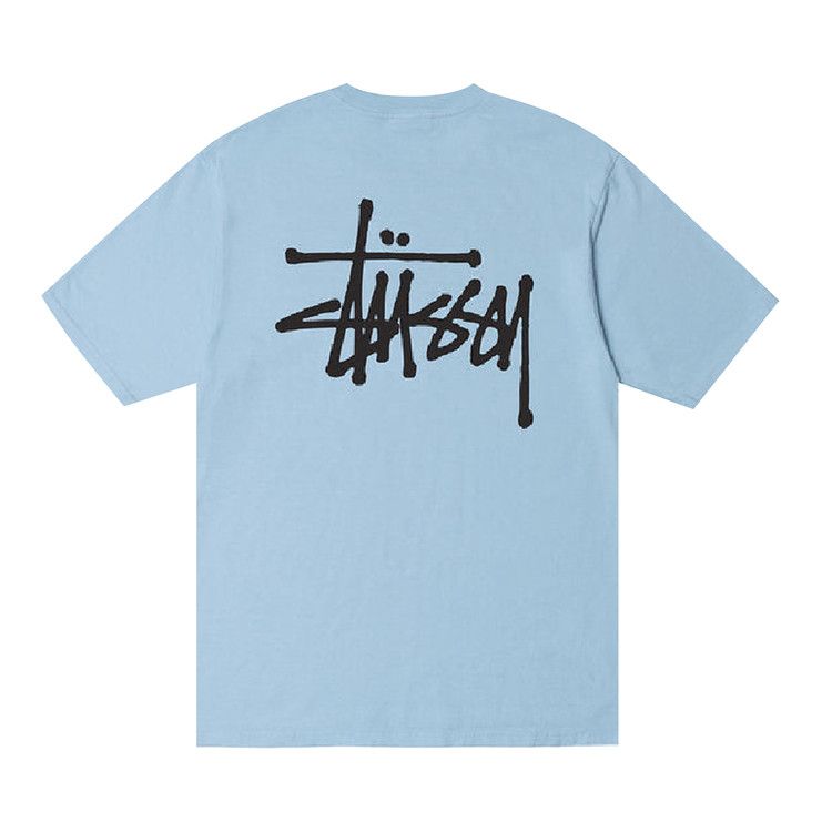 Buy Stussy Basic Pigment Dyed Tee 'Sky Blue' - 1904879 SKY
