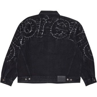 Buy Supreme Shibori Denim Trucker Jacket 'Black' - SS23J41