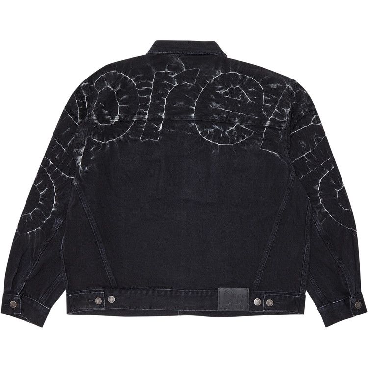 Buy Supreme Shibori Denim Trucker Jacket 'Black' - SS23J41 