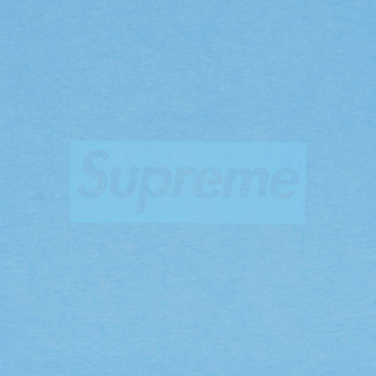 2003 Supreme Sky Blue Tonal Box Logo Tee