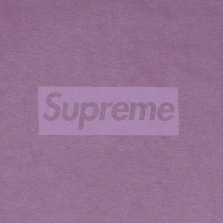 在庫あり】 Supreme Tonal Box Logo Tee Dusty Purple - トップス