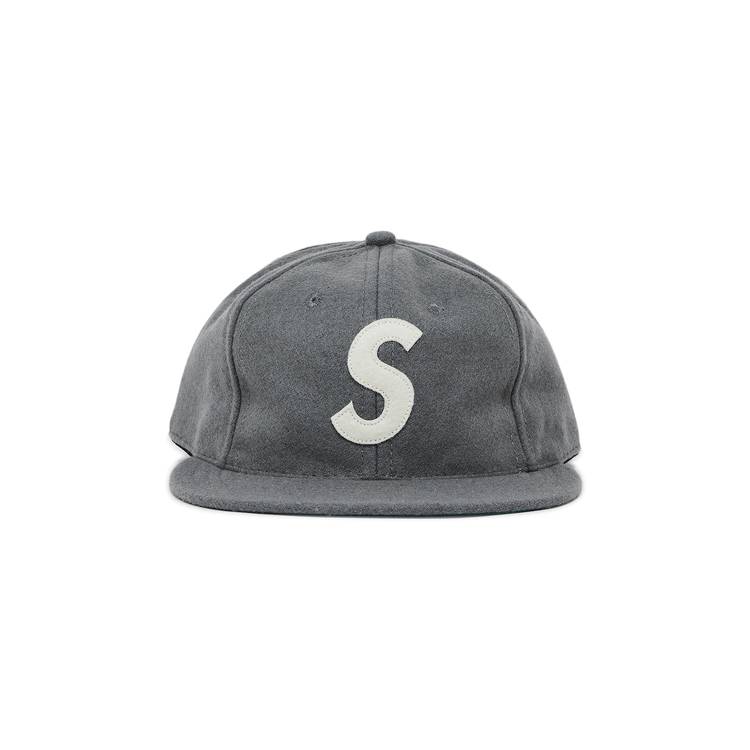 Buy Supreme x Ebbets S Logo Fitted 6-Panel 'Grey' - SS23H27