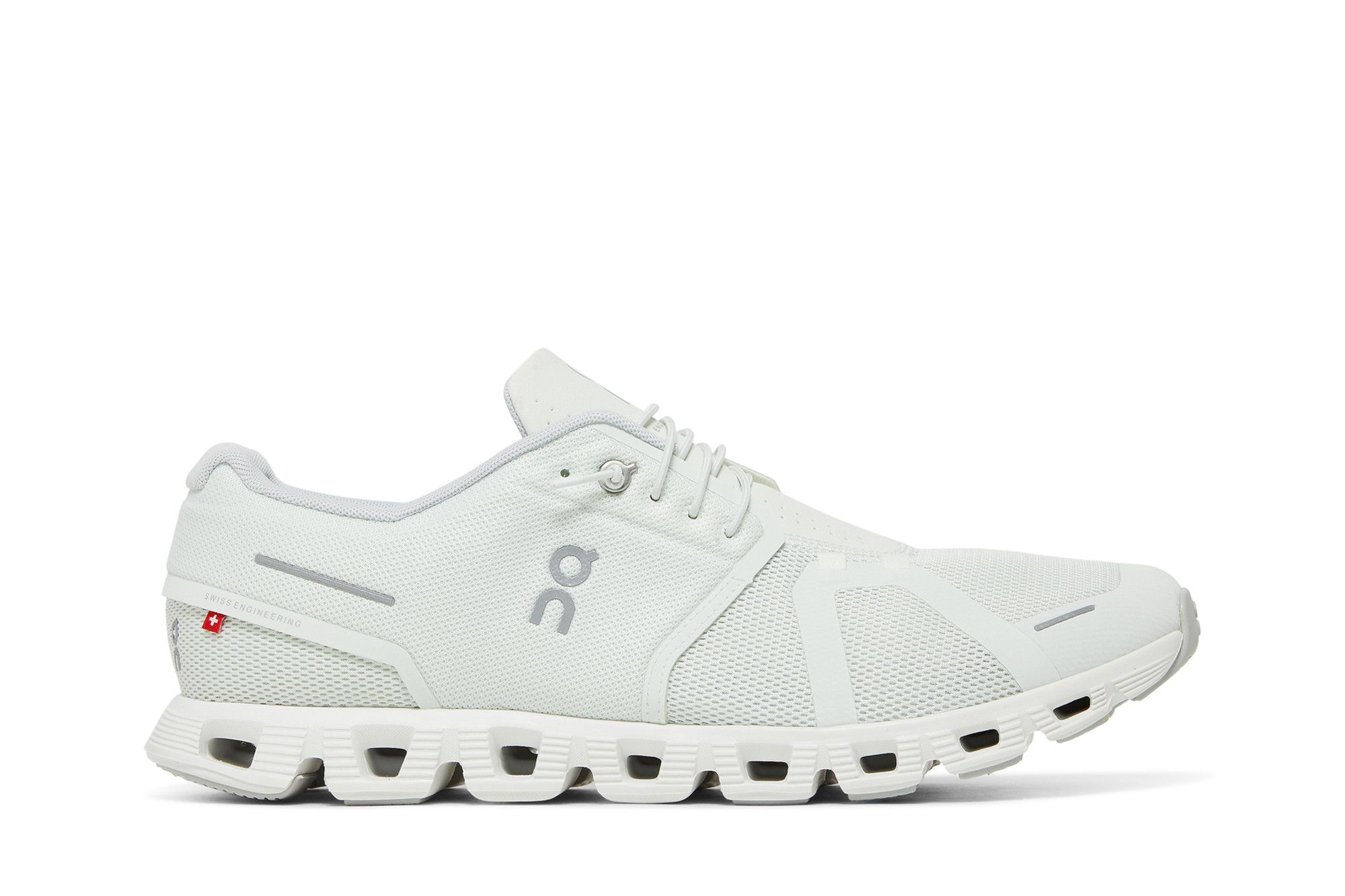 Pre-owned On Cloud 5 'ice White' In Grey