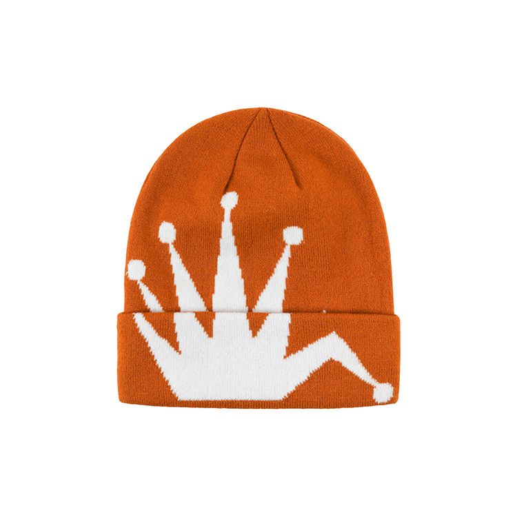 Buy Stussy Crown Jacquard Cuff Beanie 'Orange' - 1321159