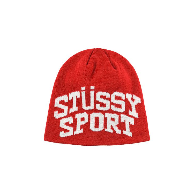 Red stussy beanie online