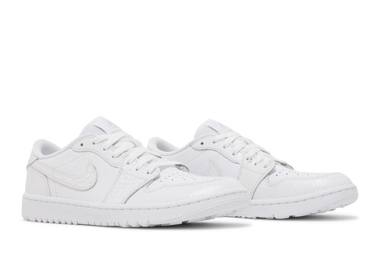 Air Jordan 1 Low Golf White Crocodile
