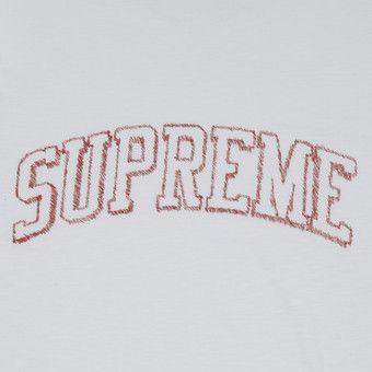 Buy Supreme Sketch Embroidered Short-Sleeve Top 'White' - SS23KN50
