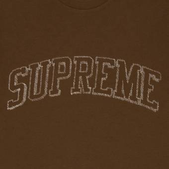 Buy Supreme Sketch Embroidered Short-Sleeve Top 'Brown