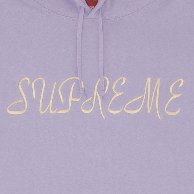 Supreme Script Hoodie Violet